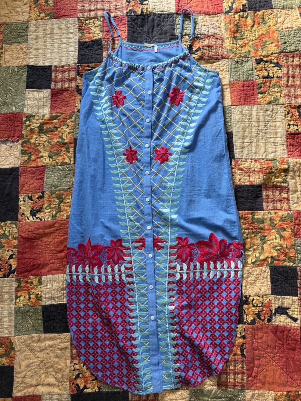 Anthropologie Lilka Embroidered Dress
